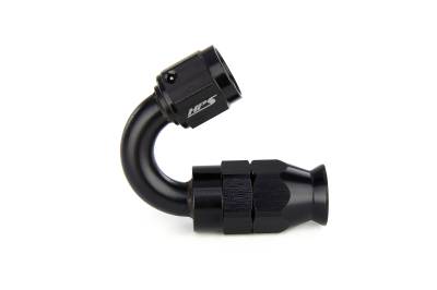 HPS Performance - HPS 350-1503 Compression Hose End To -3AN Female for SS PTFE Alum Black 150-DEG