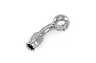 HPS Performance - HPS 350-4503SSB Compression Hose End To -3AN Female w/10mm Banjo PTFE SS 45-DEG