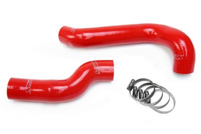 HPS Performance - HPS 57-1698 Red Red Black Radiator Hose Kit for 01-05 BMW 330i 330Xi E46 M54