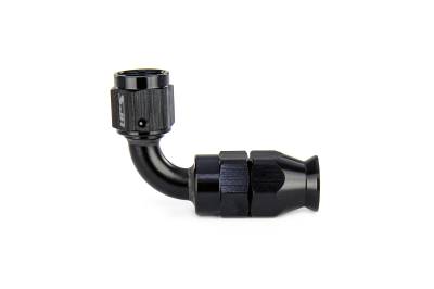 HPS Performance - HPS 350-9006 Compression Hose End To -6AN Female for SS PTFE Alum Black 90-DEG