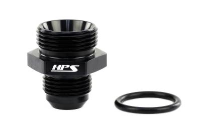 HPS Performance - HPS AN920-06-10 Black AN -6 Male To -10 O-ring Boss Port Thread Male Adapter