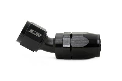 HPS Performance - HPS 250-3010 Compression DBL Swivel Hose End To AN -10 Female Alum Black 30-DEG