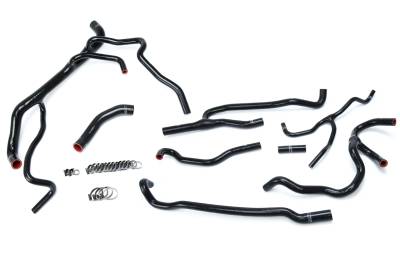 HPS Performance - HPS 57-1707-BLK Black Radiator/Heater Coolant Hose Kit for 16-20 Chevy Camaro