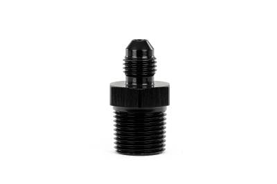 HPS Performance - HPS AN816-3 -3AN Flare To 1/8" NPT/Metric Adapter Straight Black