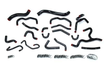 HPS Performance - HPS 57-1709-BLK Black Radiator/Heater Coolant Hose Kit for 17-20 Lexus LX570 V8