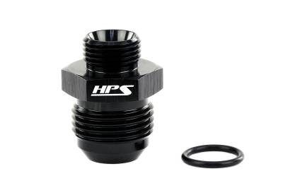 HPS Performance - HPS AN920-10-08 Black AN -10 Male To -8 O-ring Boss Port Thread Male Adapter