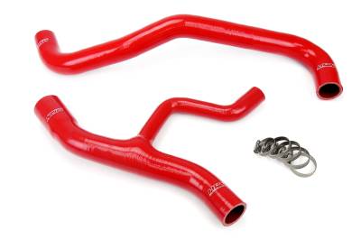 HPS Performance - HPS 57-1012 Red Red Silicone Radiator Hose Kit for 02-04 Ford Mustang GT