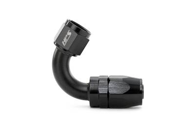 HPS Performance - HPS 250-1210 Compression DBL Swivel Hose End To AN -10 Female Alum Black 120-DEG