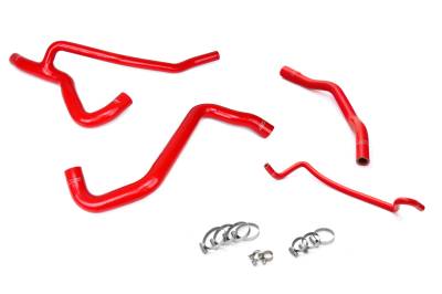 HPS Performance - HPS 57-1014-Red Silicone Radiator Hose Kit Ford 07-10 Mustang GT V8 57-1014 Red