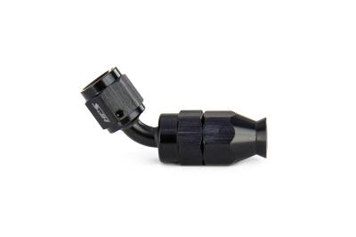 HPS Performance - HPS 350-4504 Compression Hose End To -4AN Female for SS PTFE Alum Black 45-DEG