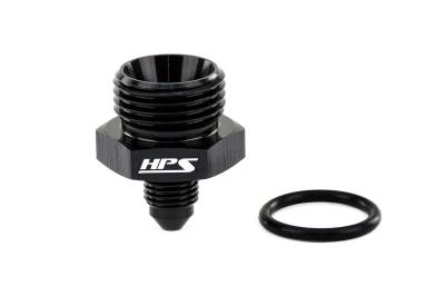 HPS Performance - HPS AN920-04-10 Black AN -4 Male To -10 O-ring Boss Port Thread Male Adapter