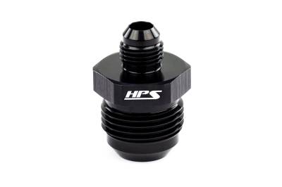 HPS Performance - HPS AN919-12 -12AN Male To Male Reducer Union Coupler Adapter Aluminum Black