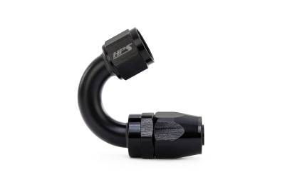 HPS Performance - HPS 250-1510 Compression DBL Swivel Hose End To AN -10 Female Alum Black 150-DEG