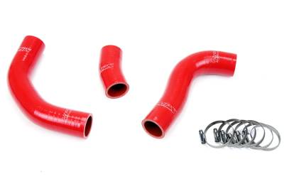 HPS Performance - HPS 57-1776 Red Red Radiator Coolant Hose Kit for 88-90 Toyota Land Cruiser FJ62