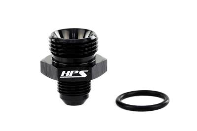 HPS Performance - HPS AN920-04-06 Black AN -4 Male To -6 O-ring Boss Port Thread Male Adapter