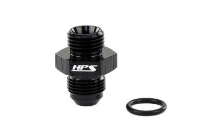 HPS Performance - HPS AN920-06 Black AN -6 Male To -6 O-ring Boss Port Thread Male Adapter