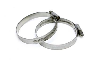 HPS Performance - HPS EMSC-120-140x2 Stainless Steel Embossed Hose ClampSize #80 4.625"-5.5" 25pc