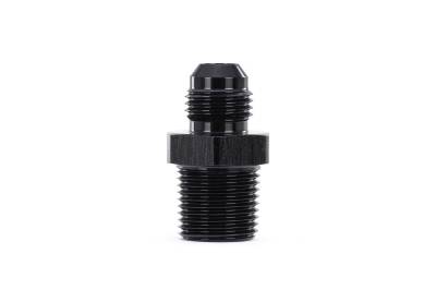 HPS Performance - HPS AN816-8-8 -8AN Flare To 3/8" NPT/Metric Adapter Straight Black