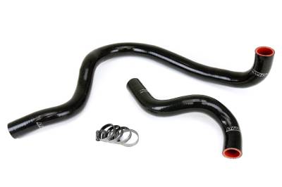 HPS Performance - HPS 57-1843-BLK Black Radiator Coolant Hose Kit for 97-01 Honda Prelude 2.2L