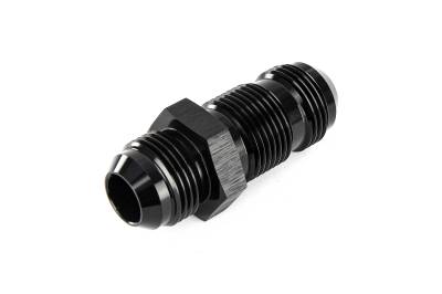 HPS Performance - HPS AN832-12 -12AN Male To Male Bulkhead Adapter Straight Black