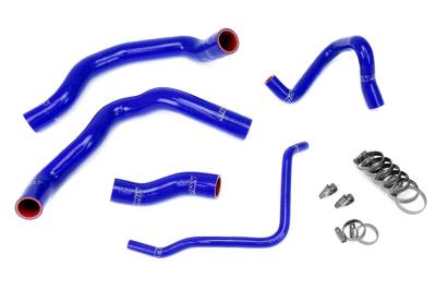 HPS Performance - HPS 57-1211-BLUE Blue Silicone Radiator Hose Kit Coolant for 02-08 Cooper S SC