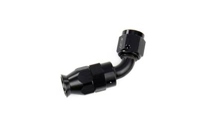 HPS Performance - HPS 350-6008 Compression Hose End To -8AN Female for SS PTFE Alum Black 60-DEG