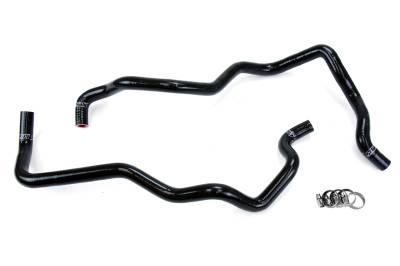 HPS Performance - HPS 57-1220H-BLK Black Heater Coolant Hose Kit for 07-11 Jeep Wrangler JK