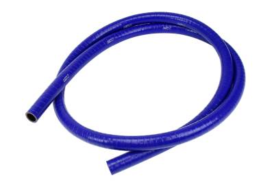 HPS Performance - HPS FKM-3F-025-BLUE 6mm FKM Lined Oil Resistant Hose 3-Ply 1/4" Blue 3' Long