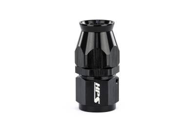 HPS Performance - HPS 350-0008 Compression Hose End To -8AN Female for SS PTFE Alum Black Straight