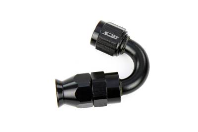 HPS Performance - HPS 350-1510 Compression Hose End To -10AN Female for SS PTFE Alum Black 150-DEG