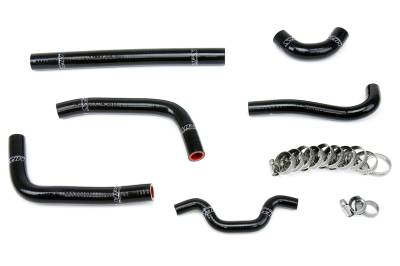 HPS Performance - HPS 57-1241-BLK Black Silicone Radiator Hose Kit for 2011 Kawasaki KX250F