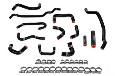 HPS Performance - HPS 57-2131A-BLK Black Coolant Hose Kit for 08-14 Subaru Impreza WRX