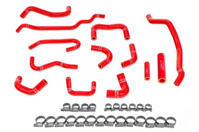HPS Performance - HPS 57-2131A-RED Red Coolant Hose Kit for 08-14 Subaru Impreza WRX
