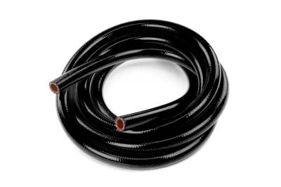 HPS Performance - HPS HTHH-013-BLKx10 1/8" 3mm Reinforced Heater Hose Tubing 1-Ply Black 10' Long