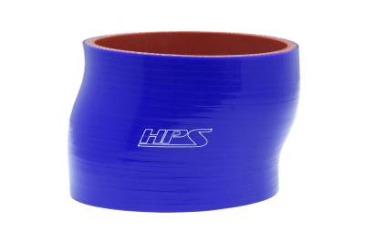 HPS Performance - HPS HTSOC-400-BLUE 4" 102mm ID Silicone Offset Coupler Hose 4-Ply Blue 3"