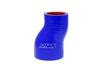 HPS Performance - HPS HTSOR-150-200-BLUE 1.5"-2" 38mm-51mm ID Reducer Coupler Hose 4-Ply Blue 3"