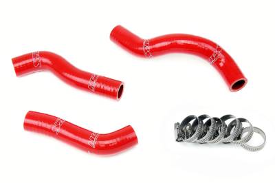 HPS Performance - HPS 57-1249-RED Red Silicone Radiator Hose Kit for 11-12 KTM 250SXF