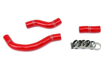 HPS Performance - HPS 57-1251-RED Red Silicone Radiator Hose Kit for 11-12 KTM 450SXF