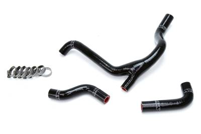 HPS Performance - HPS 57-1254-BLK Black Silicone Radiator Hose Kit for 07-09 Suzuki RMZ250