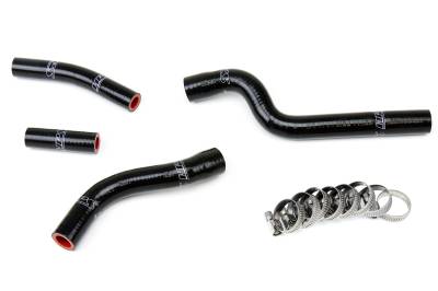 HPS Performance - HPS 57-1261-BLK Black Silicone Radiator Hose Kit for 07-09 Yamaha YZ250F