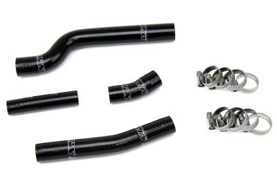 HPS Performance - HPS 57-1262-BLK Black Silicone Radiator Hose Kit for 03-05 Yamaha YZ450F