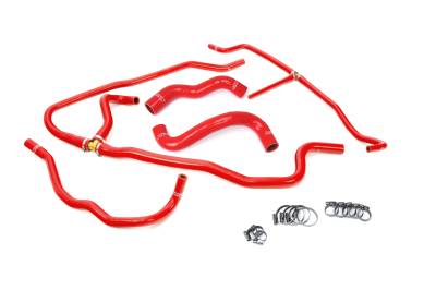 HPS Performance - HPS 57-1276-Red Radiator/Heater Coolant Hose Kit Red for 09-13 Chevy Corvette
