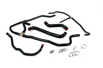 HPS Performance - HPS 57-1277-BLK Black Radiator/Heater Coolant Hose Kit for 05-07 Corvette LS2