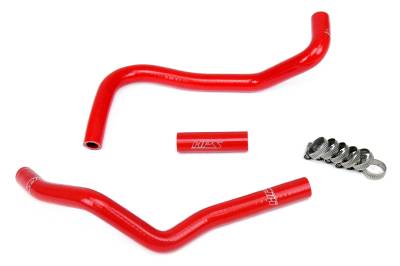 HPS Performance - HPS 57-1282-Red Red Heater Coolant Hose Kit for 13-20 Subaru BRZ