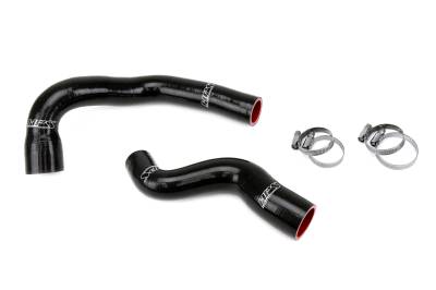 HPS Performance - HPS 57-1979-BLK Black Radiator Coolant Hose Kit for 87-93 Mercedes-Benz 190EW124