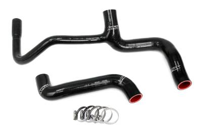 HPS Performance - HPS 57-2037-BLK Black Radiator Coolant Hose Kit for 86-89 Mercedes-Benz 190D