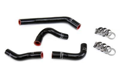 HPS Performance - HPS 57-1825-BLK Black Radiator Coolant Hose Kit for 13-17 KTM Duke 390