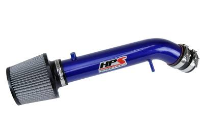 HPS Performance - HPS 827-109BL Blue Air Intake Kit for 92-95 Honda Civic EG SOHC D&B Series