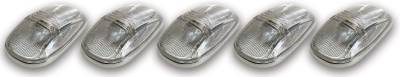 Pacer Performance - Pacer 20-245C Clear Hi-5 Cab Roof Light Kit 99-02 Dodge Style