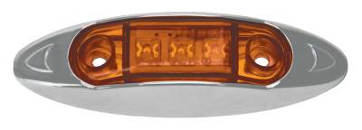 Pacer Performance - Pacer 20-622 Deluxe Waterproof Running Light 3Diode Sealed LED Amber